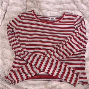 long sleeve striped tee